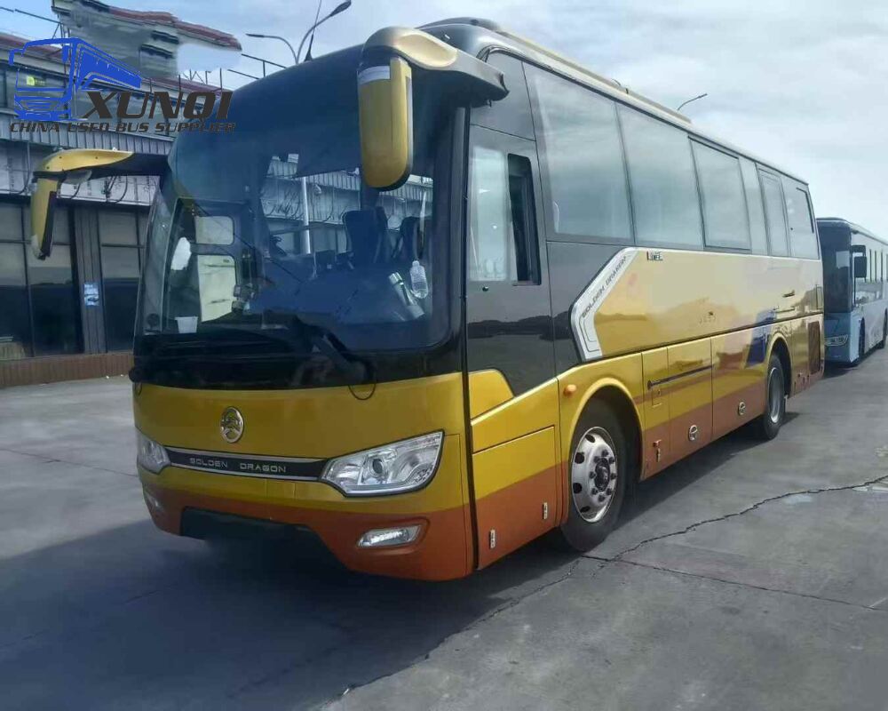 Used Golden Dragon bus XML6887 38 Seats 2023 year 8 meters long China bus yuchai 6-cylinder diesel engine