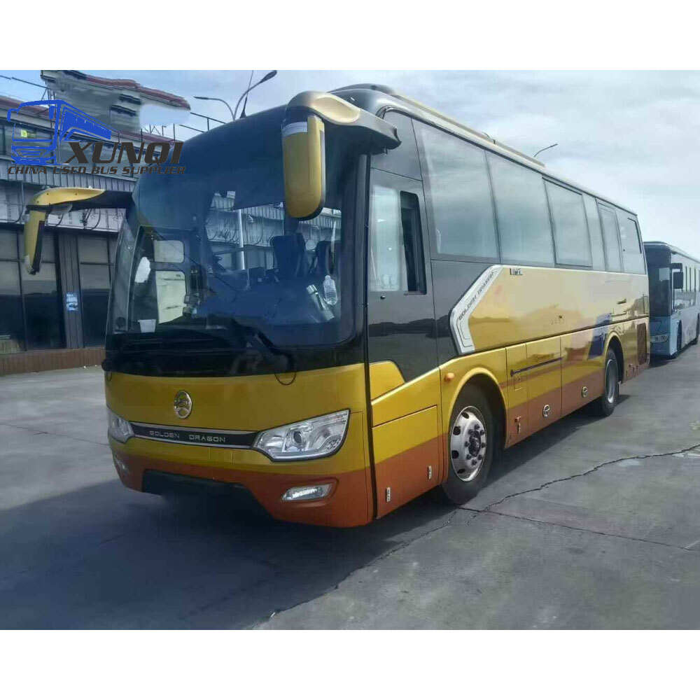 Used Golden Dragon bus XML6887 38 Seats 2023 year 8 meters long China bus yuchai 6-cylinder diesel engine