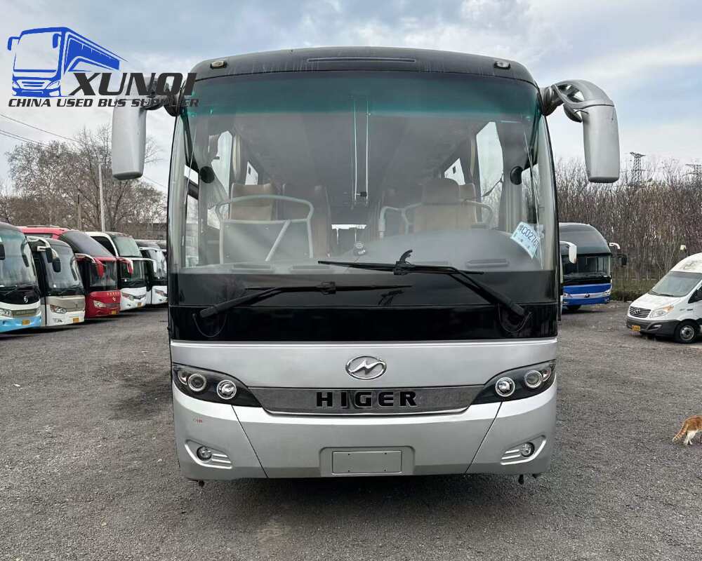 Used Haige bus KLQ6125 56 Seats 2019 Year 12 Seters long China bus yuchai 6-cylinder diesel engine