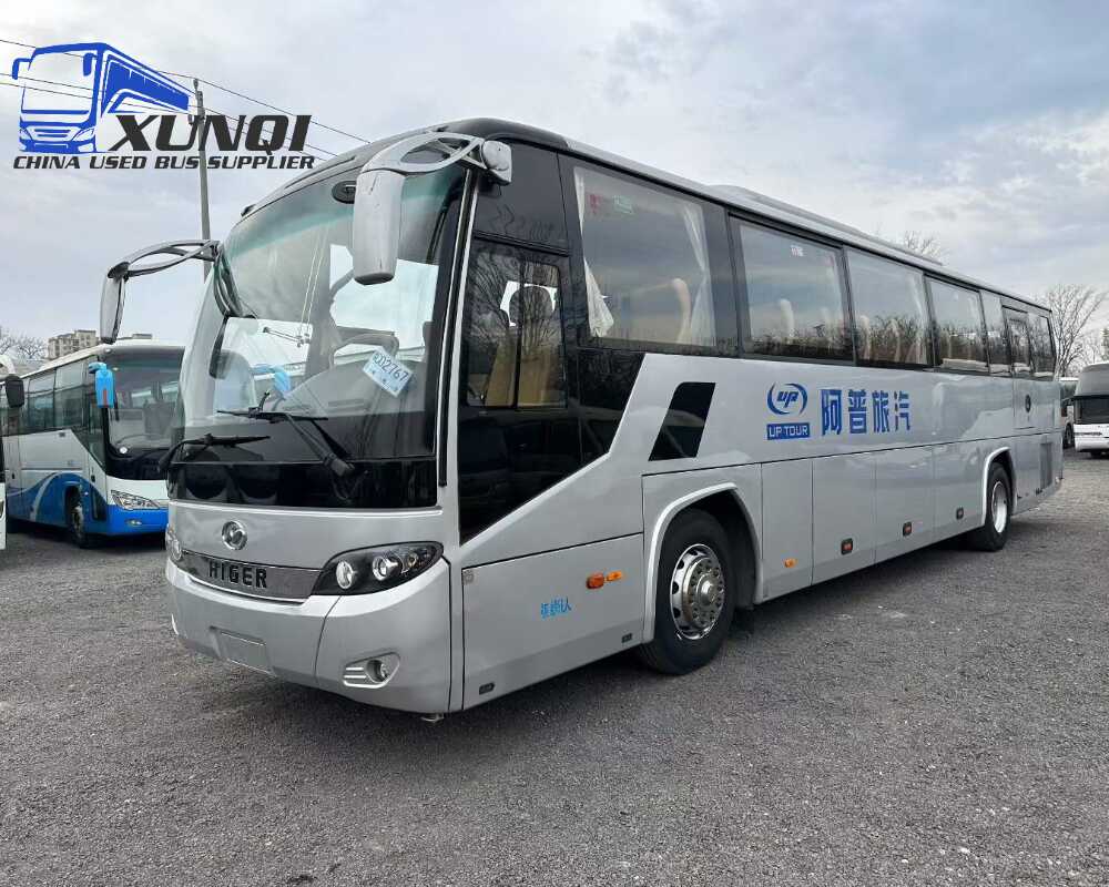 Used Haige bus KLQ6125 56 Seats 2019 Year 12 Seters long China bus yuchai 6-cylinder diesel engine