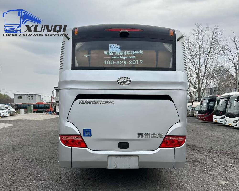 Used Haige bus KLQ6125 56 Seats 2019 Year 12 Seters long China bus yuchai 6-cylinder diesel engine