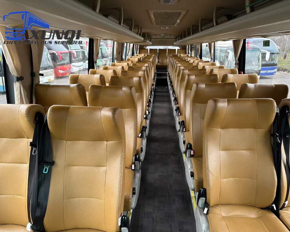 Used Haige bus KLQ6125 56 Seats 2019 Year 12 Seters long China bus yuchai 6-cylinder diesel engine
