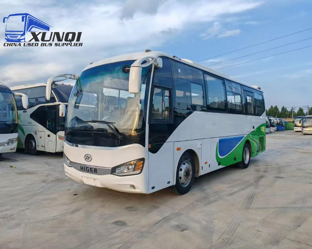 Used Haige bus KLQ6852 29 Seats 2023 Year 8 Seters long China bus yuchai 6-cylinder diesel engine