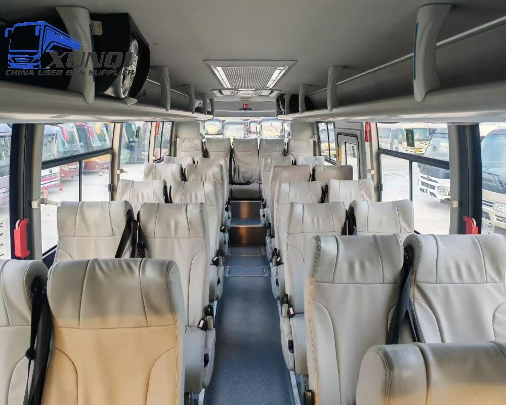 Used Haige bus KLQ6852 29 Seats 2023 Year 8 Seters long China bus yuchai 6-cylinder diesel engine