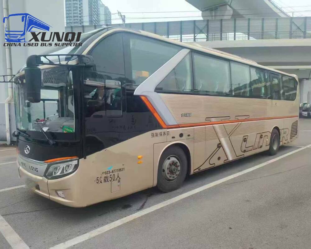 Used Kinglong bus XMQ6127 50 Seats 2019 year 12 meters long China bus weichai 6-cylinder diesel engine