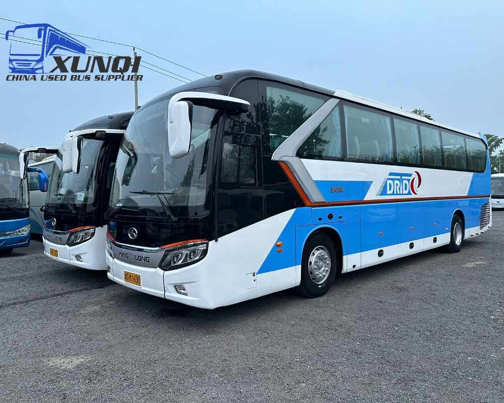Used Kinglong bus XMQ6129 54 Seats 2018 Year 12 Seters long China bus yuchai 6-cylinder diesel engine