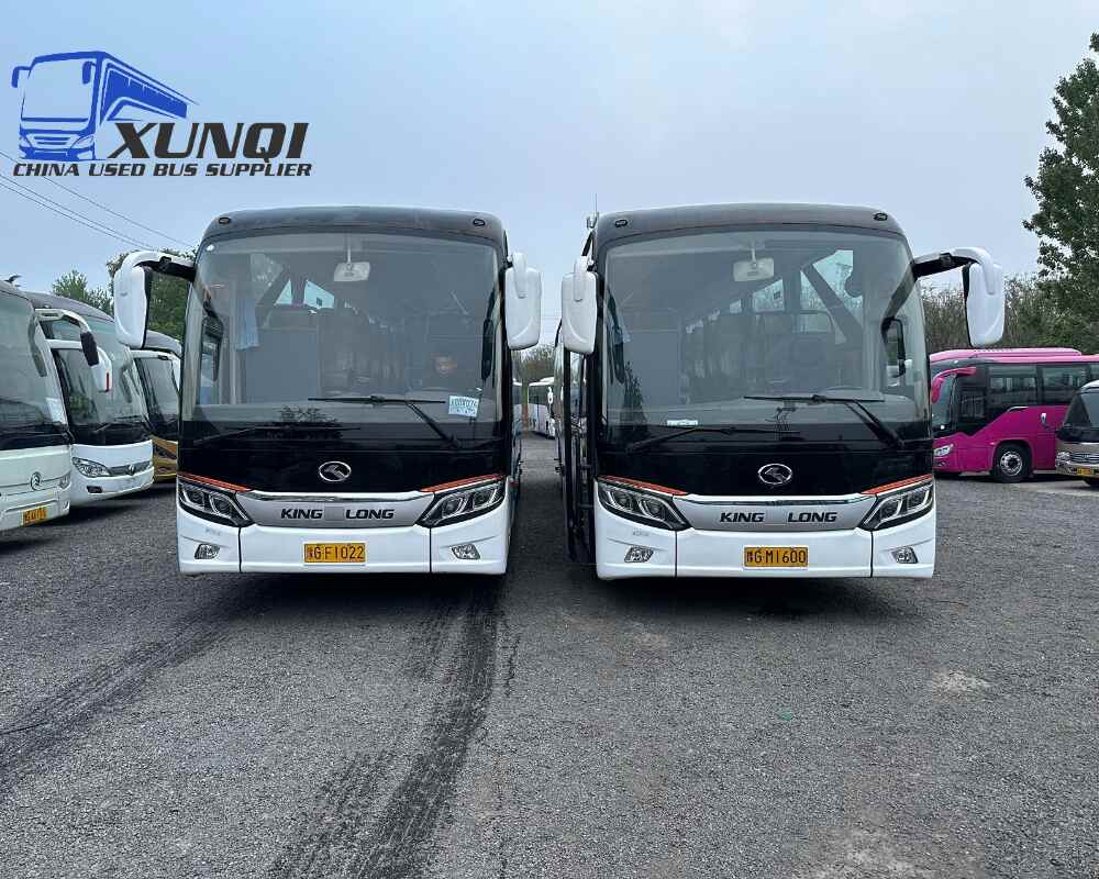 Used Kinglong bus XMQ6129 54 Seats 2018 Year 12 Seters long China bus yuchai 6-cylinder diesel engine