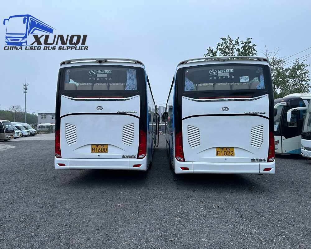 Used Kinglong bus XMQ6129 54 Seats 2018 Year 12 Seters long China bus yuchai 6-cylinder diesel engine