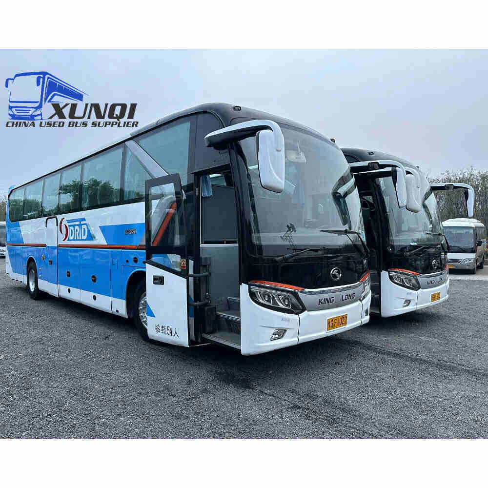 Used Kinglong bus XMQ6129 54 Seats 2018 Year 12 Seters long China bus yuchai 6-cylinder diesel engine