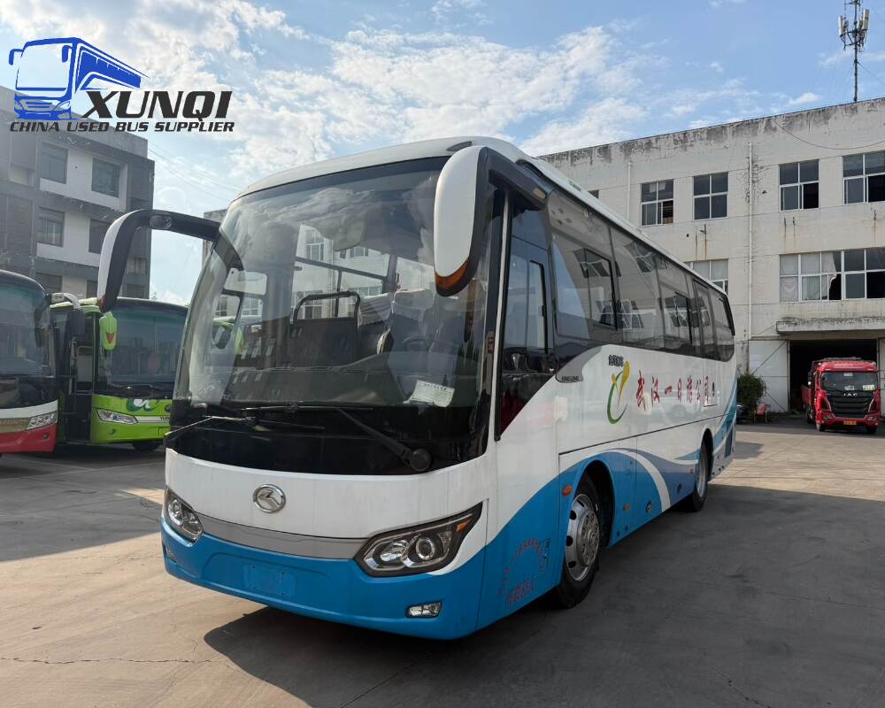 Used Kinglong bus XMQ6879 38 Seats 2017 Year 8 meters long China bus yuchai 6-cylinder diesel engine