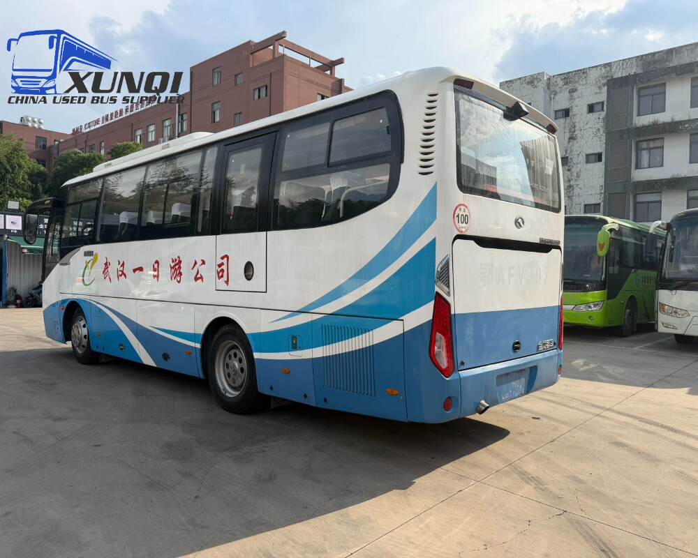 Used Kinglong bus XMQ6879 38 Seats 2017 Year 8 meters long China bus yuchai 6-cylinder diesel engine