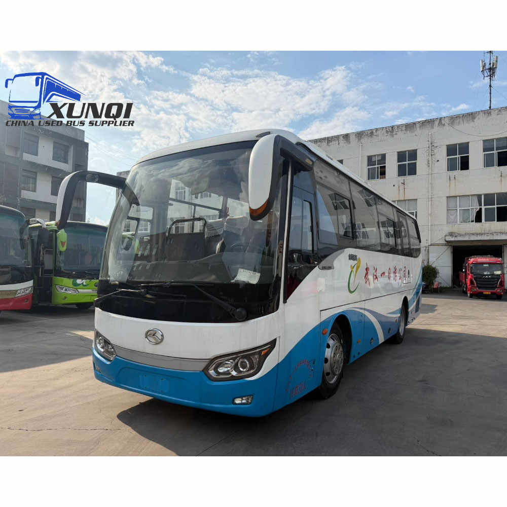 Used Kinglong bus XMQ6879 38 Seats 2017 Year 8 meters long China bus yuchai 6-cylinder diesel engine