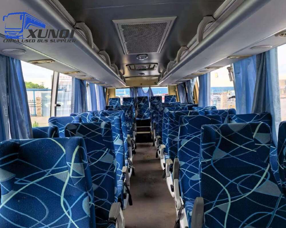 Used Kinglong bus XMQ6879 39 Seats 2016 year 8 meters long China bus yuchai 4-cylinder diesel engine